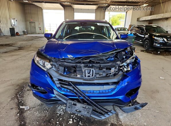 3CZRU6H55MM737478 2021 HONDA HR-V Blue წინა ხედი