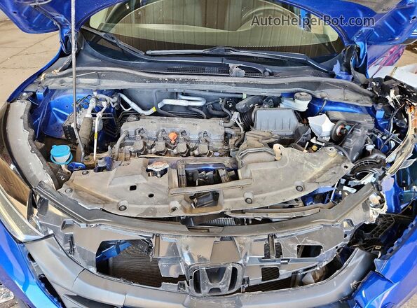 3CZRU6H55MM737478 2021 HONDA HR-V Blue ძრავის განყოფილების ხედი