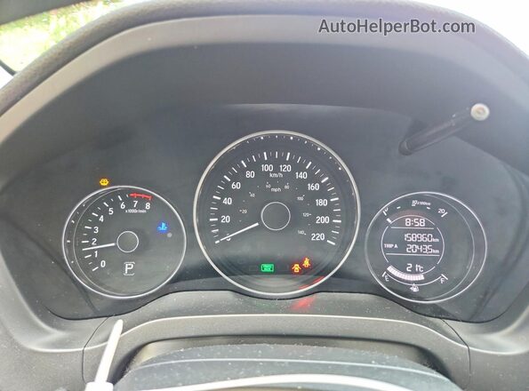 3CZRU6H56JM108596 2018 HONDA HR-V Black Widok zestawu wskaźników