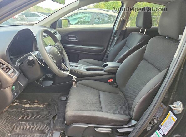 3CZRU6H56JM108596 2018 HONDA HR-V Black Widok wnętrza z przodu