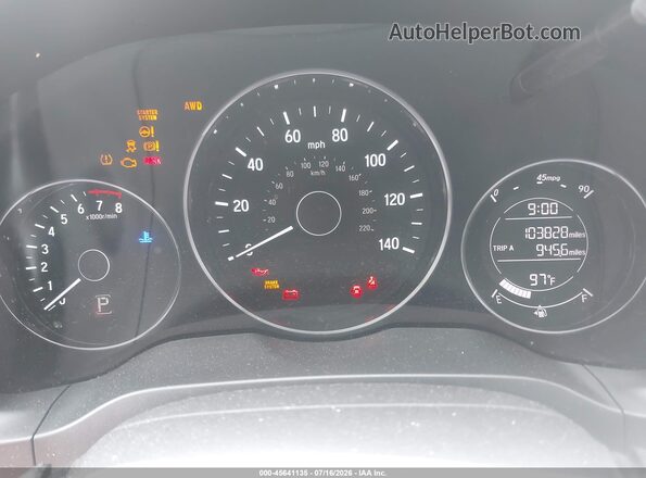 3CZRU6H56JM704484 2018 HONDA HR-V Black უკანა სავარძლების ხედი