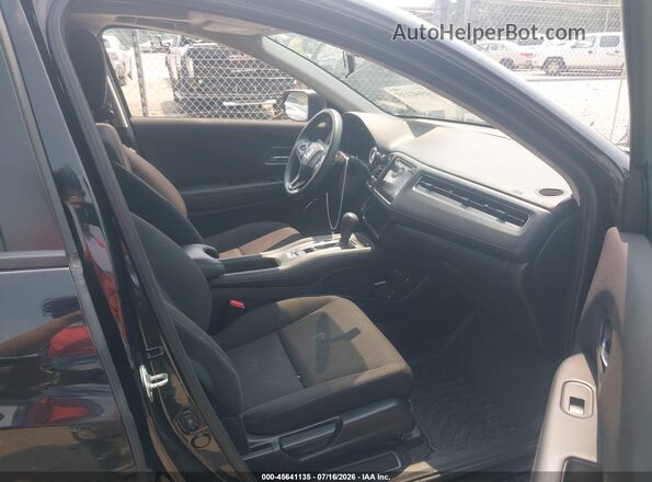 3CZRU6H56JM704484 2018 HONDA HR-V Black წინა სალონის ხედი