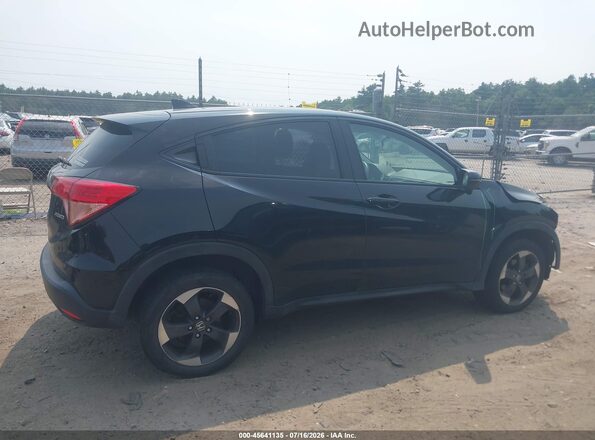 3CZRU6H56JM704484 2018 HONDA HR-V Black სალონის 360-გრადუსიანი ხედი