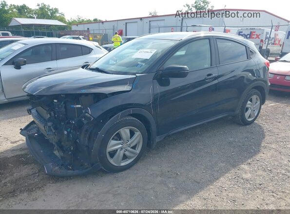 3CZRU6H56LM709624 2020 HONDA HR-V Black Առջևի ձախ երեք քառորդ տեսարան