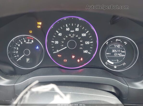 3CZRU6H57HM710000 2017 HONDA HR-V Gray Вид задніх сидінь