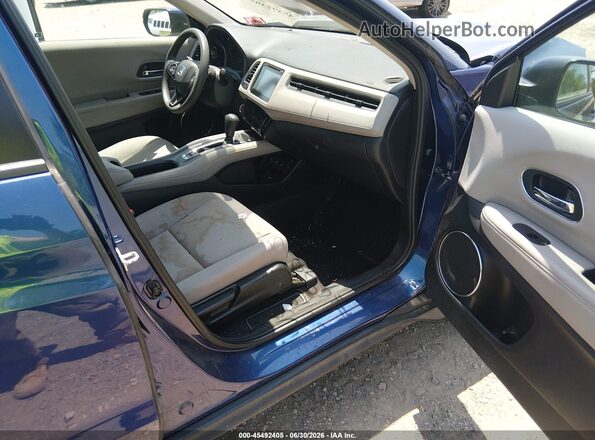 3CZRU6H57HM723104 2017 HONDA HR-V Blue Вид салону спереду