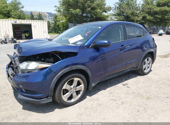 3CZRU6H57HM723104 2017 HONDA HR-V Blue Передня ліва чверть