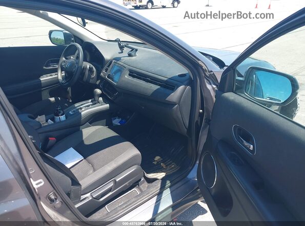 3CZRU6H57KM734448 2019 HONDA HR-V Gray Front interior view