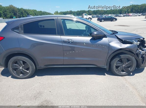 3CZRU6H57KM734448 2019 HONDA HR-V Gray Rear interior view