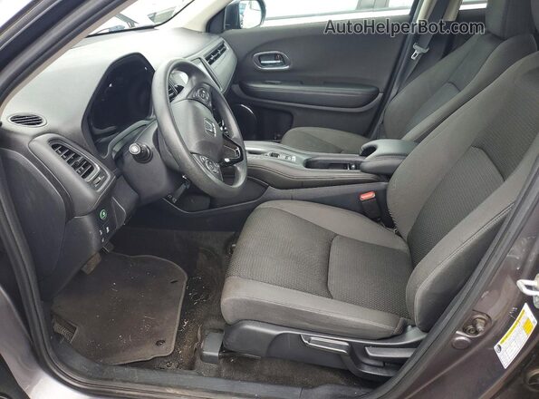 3CZRU6H57MM744528 2021 HONDA HR-V Gray Widok wnętrza z przodu