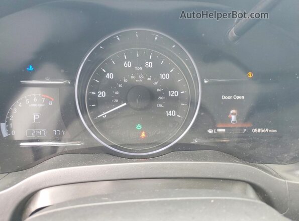 3CZRU6H57MM744528 2021 HONDA HR-V Gray Widok zestawu wskaźników