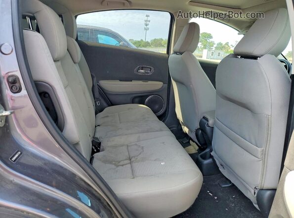 3CZRU6H58KM727220 2019 HONDA HR-V Gray Widok wnętrza z tyłu