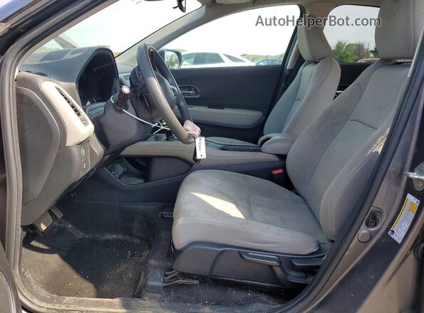 3CZRU6H58KM727220 2019 HONDA HR-V Gray Widok wnętrza z przodu