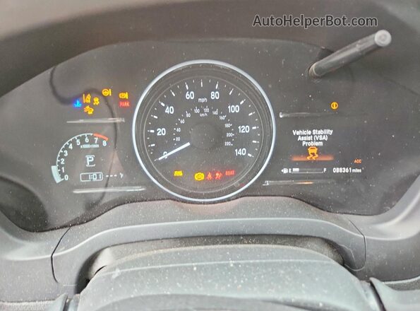 3CZRU6H58MM700456 2021 HONDA HR-V Черный Вид щитка приборов