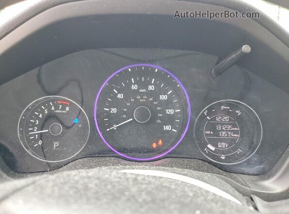 3CZRU6H59HM702271 2017 HONDA HR-V Серебряный Вид щитка приборов