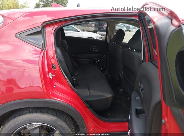 3CZRU6H59JG704722 2018 HONDA HR-V Red VIN կոդի պիտակի տեսք