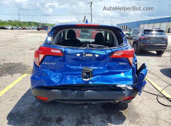 3CZRU6H59JG725733 2018 HONDA HR-V Blue Հետևի տեսք