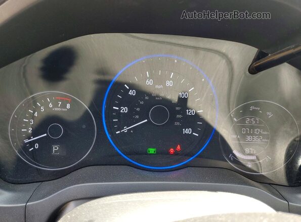 3CZRU6H59JG725733 2018 HONDA HR-V Blue Սարքավորումների վահանակի տեսք