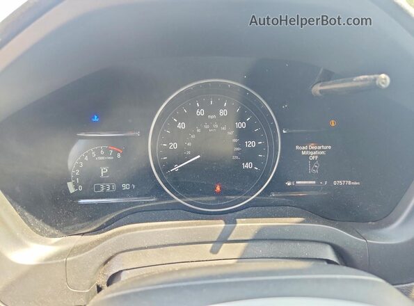 3CZRU6H59KM705078 2019 HONDA HR-V Purple Vista del cuadro de instrumentos
