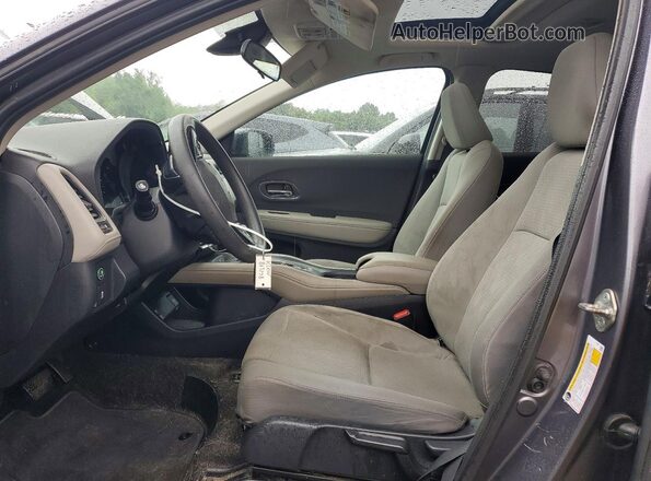 3CZRU6H59KM707820 2019 HONDA HR-V Серый Вид салона спереди
