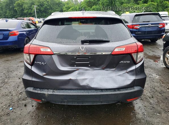 3CZRU6H59KM707820 2019 HONDA HR-V Серый Вид сзади