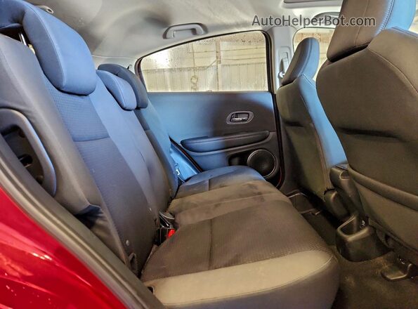 3CZRU6H59KM729882 2019 HONDA HR-V Red Widok tylnych siedzeń
