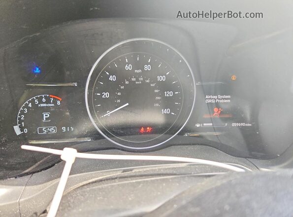 3CZRU6H59MM754106 2021 HONDA HR-V Black Вид щитка приладів