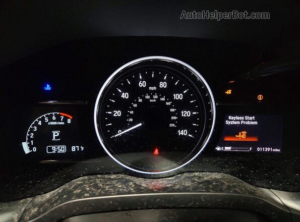 3CZRU6H59NM712102 2022 HONDA HR-V White ხელსაწყოთა პანელის ხედი