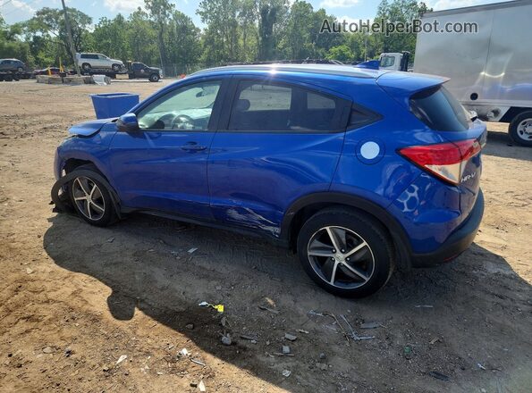 3CZRU6H59NM756486 2022 HONDA HR-V Blue Trasero izquierdo