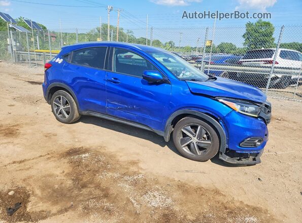 3CZRU6H59NM756486 2022 HONDA HR-V Blue Delantero derecho