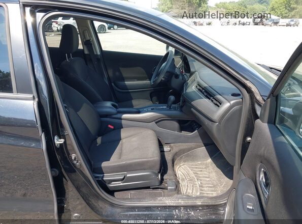 3CZRU6H5XHM701758 2017 HONDA HR-V Black Widok wnętrza z przodu