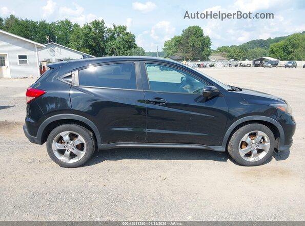 3CZRU6H5XHM701758 2017 HONDA HR-V Black Widok wnętrza z tyłu