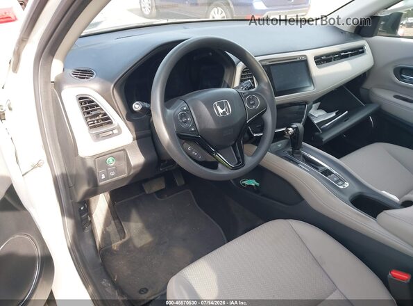 3CZRU6H5XHM716471 2017 HONDA HR-V White წინა სალონის ხედი