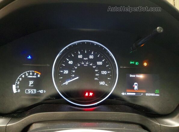 3CZRU6H5XNM713680 2022 HONDA HR-V White ხელსაწყოთა პანელის ხედი