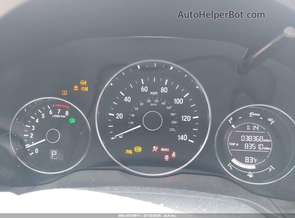 3CZRU6H71GM731425 2016 HONDA HR-V Серый Вид задних сидений