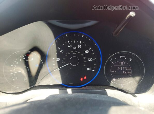 3CZRU6H71GM737905 2016 HONDA HR-V Красный Вид щитка приборов