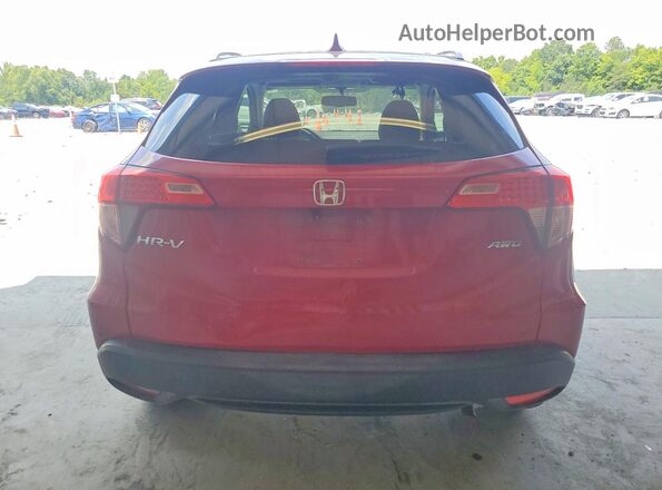 3CZRU6H71GM737905 2016 HONDA HR-V Красный Вид сзади