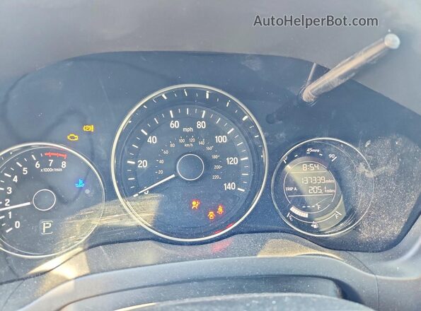 3CZRU6H72HM718362 2017 HONDA HR-V Blue ხელსაწყოთა პანელის ხედი