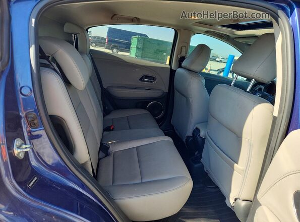 3CZRU6H72HM718362 2017 HONDA HR-V Blue უკანა სალონის ხედი