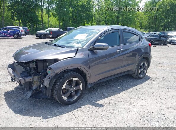 3CZRU6H72JM702166 2018 HONDA HR-V Black წინა მარცხენა ხედი სამი მეოთხედიდან