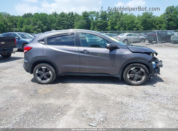 3CZRU6H72JM702166 2018 HONDA HR-V Black უკანა სალონის ხედი