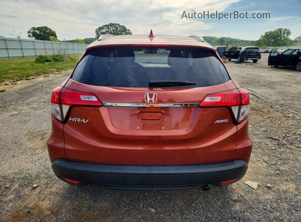 3CZRU6H73KM717857 2019 HONDA HR-V Orange Widok z tyłu