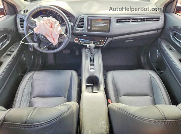 3CZRU6H73KM717857 2019 HONDA HR-V Orange Widok deski rozdzielczej