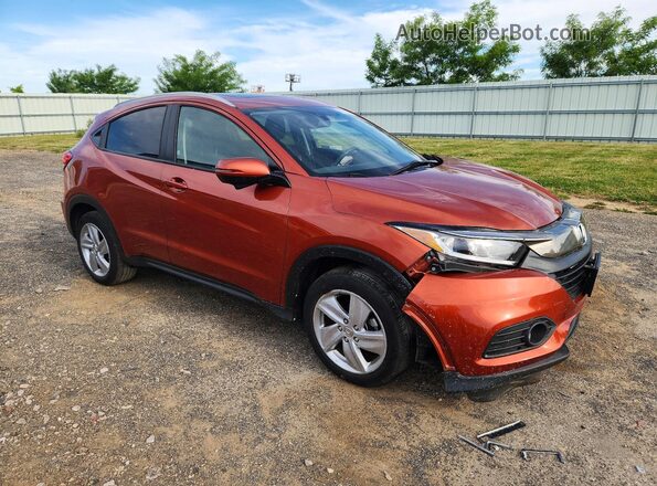 3CZRU6H73KM717857 2019 HONDA HR-V Orange Przód prawy