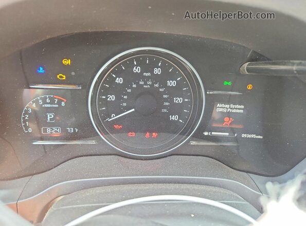 3CZRU6H73KM717857 2019 HONDA HR-V Orange Widok zestawu wskaźników
