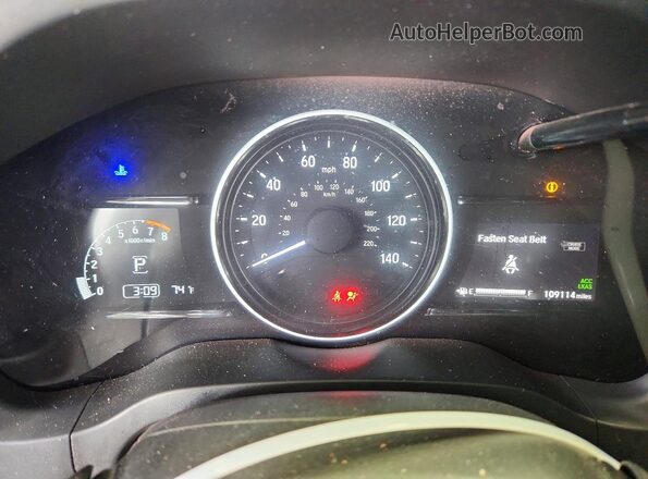 3CZRU6H73MM715349 2021 HONDA HR-V White Instrument cluster view