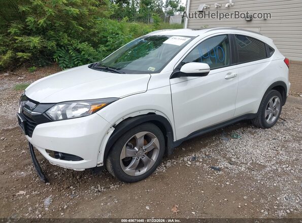 3CZRU6H74HM711185 2017 HONDA HR-V White წინა მარცხენა ხედი სამი მეოთხედიდან