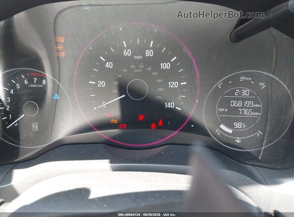 3CZRU6H74JM708051 2018 HONDA HR-V Gray Widok tylnych siedzeń