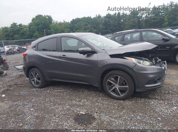 3CZRU6H74MM705610 2021 HONDA HR-V Gray Widok wnętrza z tyłu