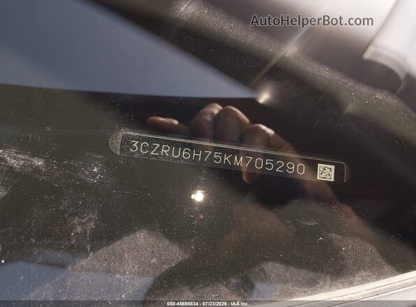 3CZRU6H75KM705290 2019 HONDA HR-V Gray ძრავის განყოფილების ხედი